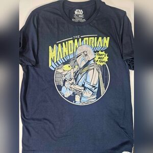 Star Wars The Mandalorian Baby Yoda Mens T-shirt XL MAD Engine Graphic Tee‎